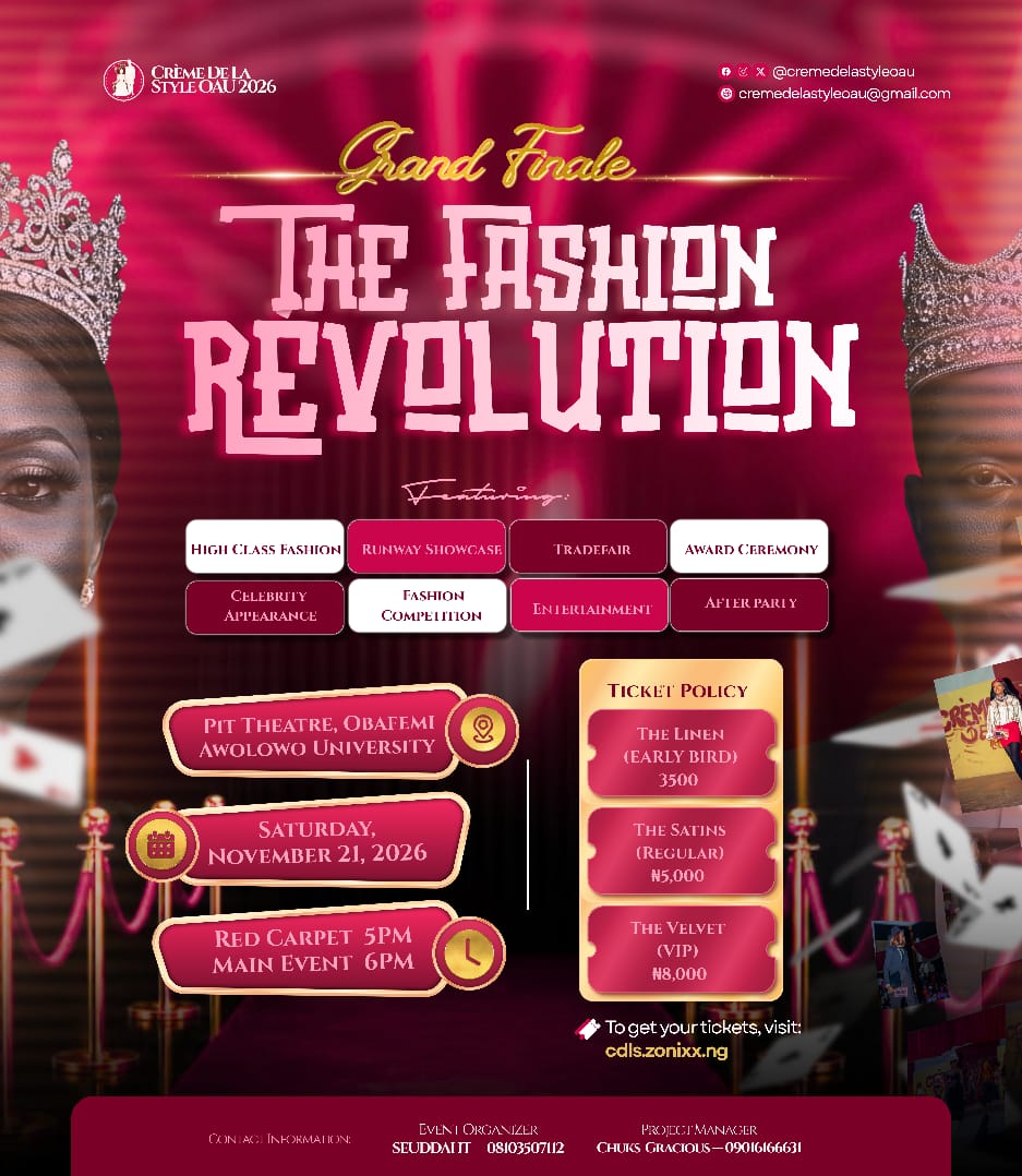 FASHION RÉVOLUTION _ CRÉME DE LA STYLE OAU 
